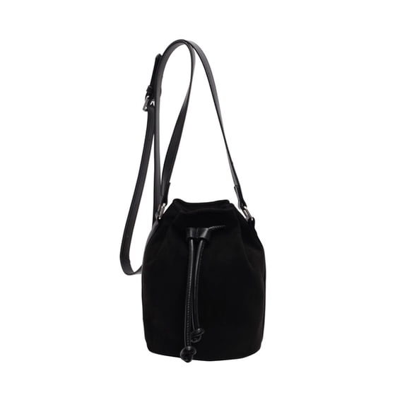 Suedes Drawstring Handbag Lightweight Waterproof Design For Everyday Use