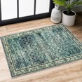 thumbnail image 1 of Suelur 2x3 Small Rugs Green Washable Rug for Entryway Soft Non-Slip Indoor Rugs Print Distressed Floral Low-Pile Doormat for Entrance Bedroom Entryway Bedside, 1 of 8