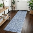 thumbnail image 1 of Suelur Hallway Runner Rug 2x7 Ultra Soft Non-Slip Indoor Runners Printed Beige/Yellow Distressed Floral Hallway Rug Runner for Kitchen Entryway Bedroom Laundry Room, 1 of 8