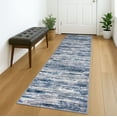 thumbnail image 1 of Suelur Runner Rug for Floor 2x7 Carpet Runners Super Soft Kitchen Runners with Non-Slip Backing Abstract Washable Rug Runner for Entryway Bedroom Indoor, Navy Blue/Gray/Neutral/Multi, 1 of 8