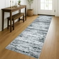 thumbnail image 1 of Suelur Runner Rug for Hallways Washable Kitchen Runner Non-Slip Soft 2x8 Runner Rug Thin Print Faux Wool Carpet Runner for Entryway Bedroom Laundry Room Indoor Home, Black Gray White, 1 of 9