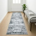 thumbnail image 1 of Suelur Runner Rugs 2x5 Non slip Rug Runners Washable Hallway Runner Rubber Backing Soft Print Runners for Entryway Indoor Bedroom Laundry Room, Black Gray White, 1 of 9