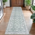 thumbnail image 1 of Suelur Runner Rugs for Hallway 2x8 Washable Kitchen Runner Rug Non-Slip Carpet Runners Printed Super Soft Vintage Floral Floor Runenrs for Entryway Bedroom Laundry Room Indoor, Sage Green and White, 1 of 8