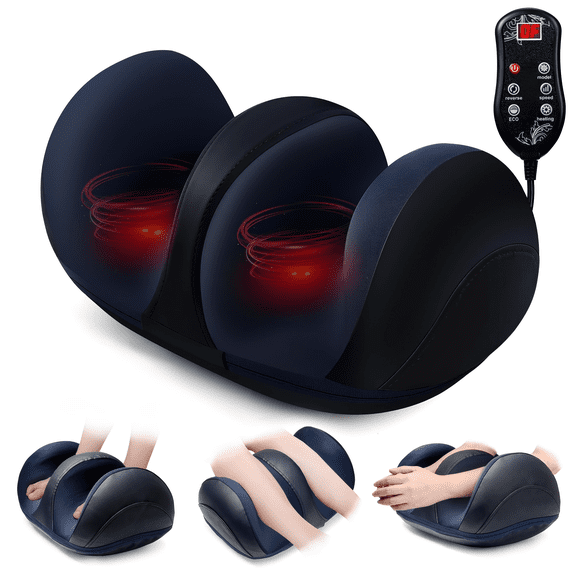 Suerbeaty Foot Massager with Heat, Foot Massage and Calf Massage, Deep Kneading Massage, Suitable for Home and Office, Holiday Gifts