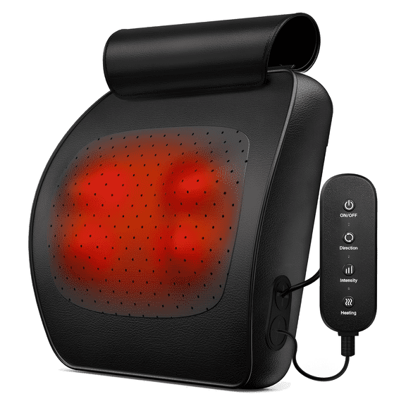 Suerbeaty Neck and Back Massager for Relief Deep Tissue with Heat, Shiatsu Shoulder Massager with Bi-Directional Rotating Head for Neck, Back, Shoulders, and Legs, Gift for Mom Dad