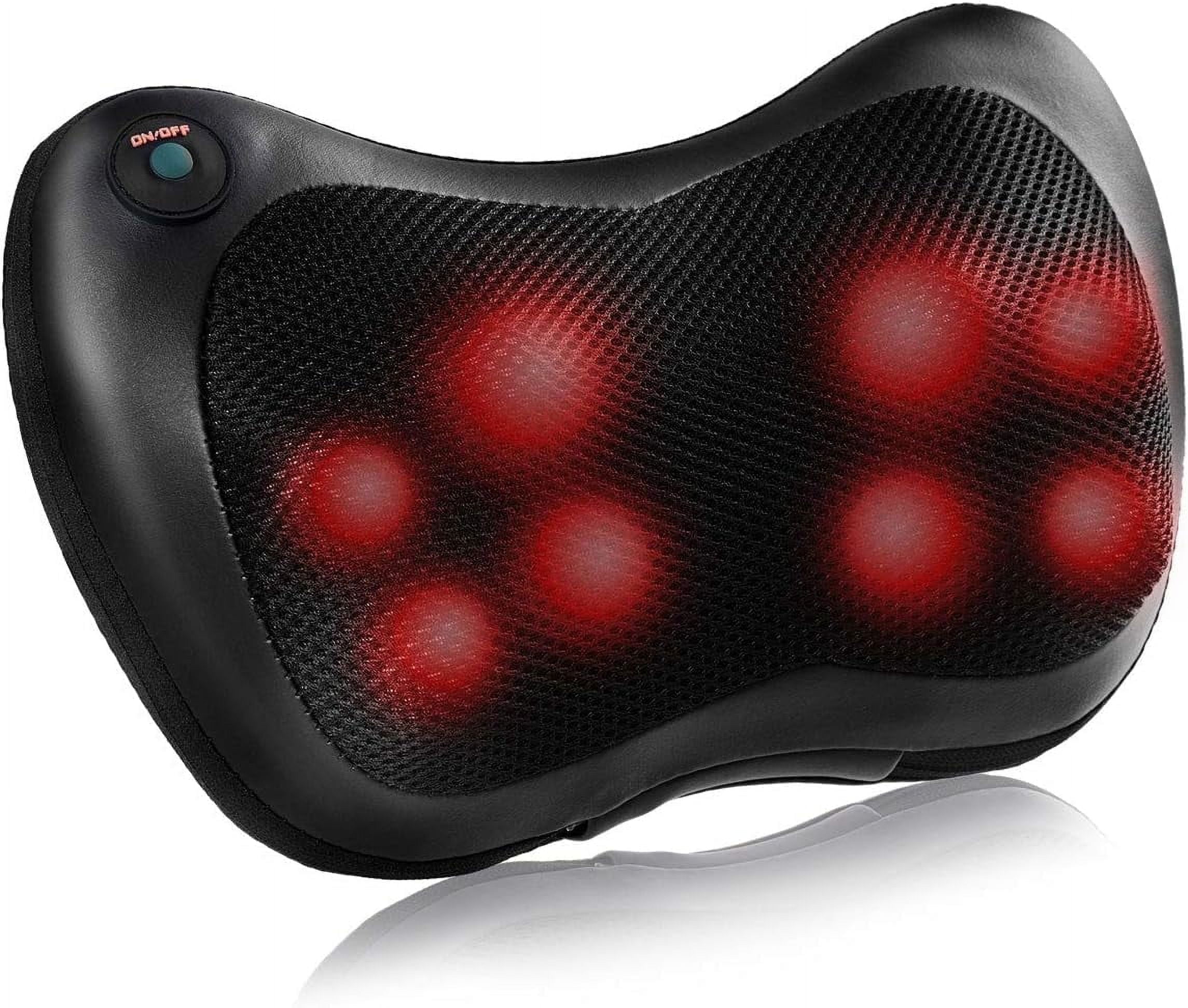 Suerbeaty Shiatsu Back and Neck Massager with Heat, Deep Tisctric Massage Pillow for Back,Shoulders,Legs,Foot,Body Musclesue Kneading