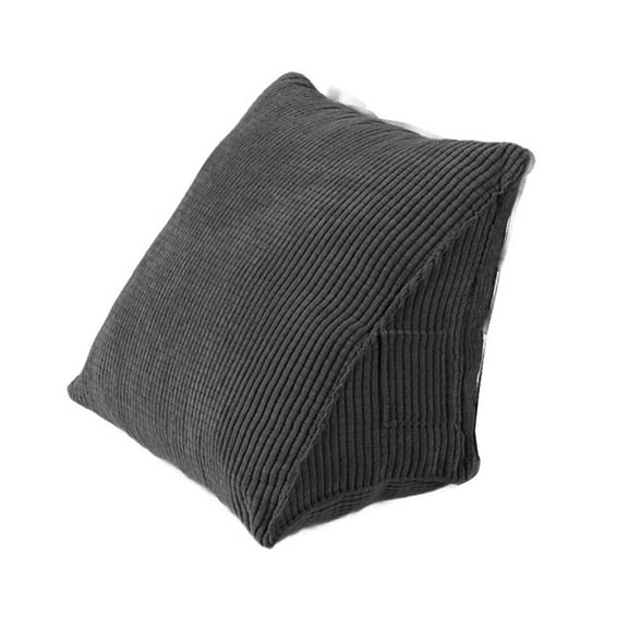 Sueriy Triangle Pillow Comfortable Reading Pillow with Zip Pocket, Triangle Wedge Small Back Support Pillow Cushie Pillows for Office Home Bed Sofa