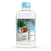 Suero Oral Electrolyte Solution - Hydration Booster for Kids & Adults, Coconut Flavor, 1 Liter