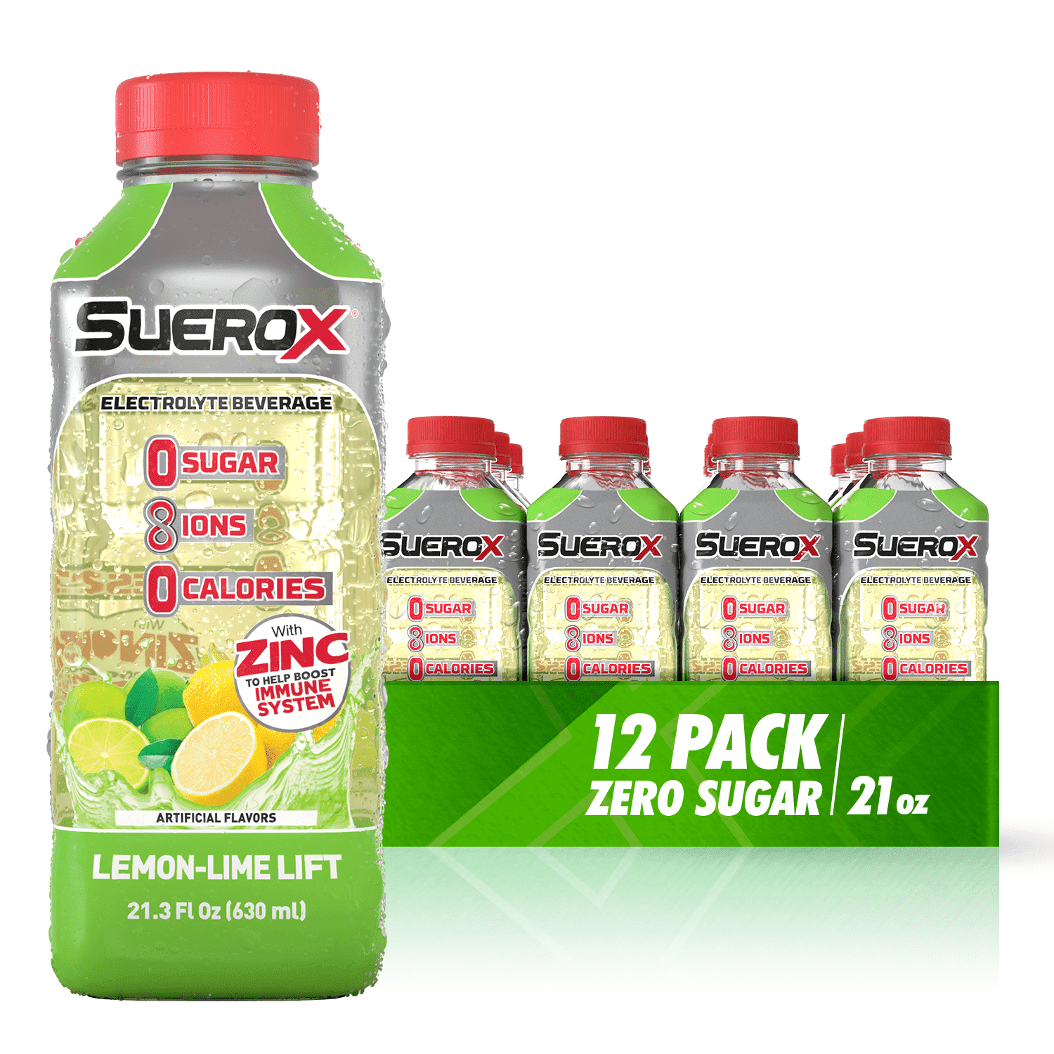 Fast SueroX Zero Sugar Hydration & Recovery Drink, 8 Ions, Calorie