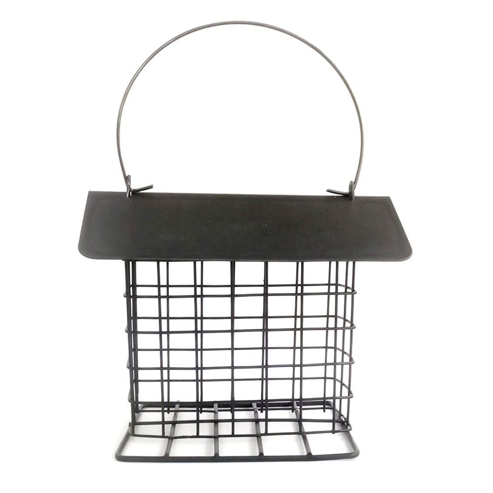 Suet Bird Feeder for Outside Hanging, Metal Hanging Wild Bird Feeder