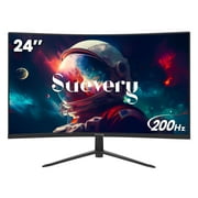 Suevery 24" Curved Gaming Monitor - 200Hz, 1080P FHD, 99s RGB, FreeSync, Frameless, HDMI/DP, Black price history and forecast - suevery 24 Inch 200Hz Curved Gaming Monitor