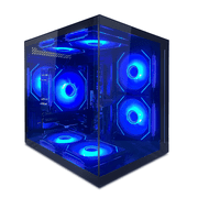 Suevery Gaming PC Desktop, AMD Ryzen 5 5600GT 3.6GHz, 16GB DDR4 RAM, 512GB NVMe 3.0 SSD, Wi-Fi 6, 650W, RGB Fans, Black