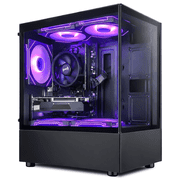 Suevery PC Desktop Computer, AMD Ryzen 5 3500X, Radeon RX 560, DDR4 16GB RAM, 512GB NVMe3.0 SSD, WiFi 6, RGB Lighting, Black
