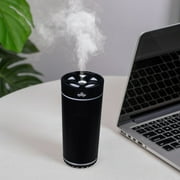 Sueyeuwdi Humidifiers for Bedroom Car Air Freshener Colorful Cool Mini Humidifier,Usb Personal Desk Humidifier for Car, Bedroom,Etc. Auto Shut-Off, 2 Mist Modes, Super Quiet Black 15*7*5cm