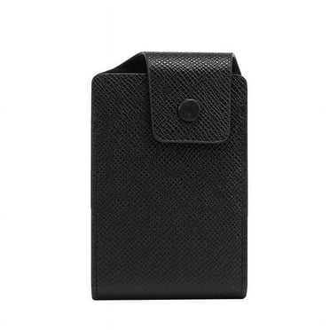 Sueyeuwdi Money Saving Binder Wallet for Men Men'S Slim Wallet Wallet Credit Card Id Card Holder Leather Wallet Money Clip Black 12*7*2cm