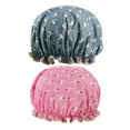 Sueyeuwdi Shower Cap Towels Kitchen Band Elastic Bath 2Pcs Caps Cap