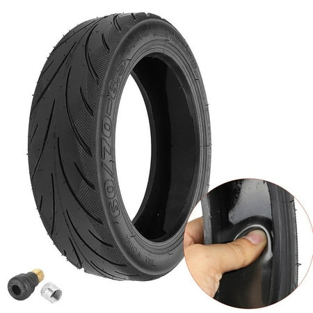 Sufanic 10 inch 60/70-6.5 Electric Scooter Tire Tubeless Tires for Ninebot Max G30/G30E with Gas Nozzle