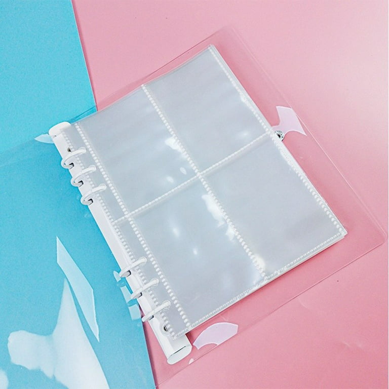 Sufanic 10pcs A5 Binder Sleeves 1P 2p 4p Photo Album Binder Refill Inner Cards Photocard,Clear Plastic Sleeves,6.08x7.92inch, Size: 5-Inch Photo