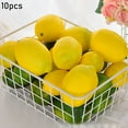 thumbnail image 1 of Sufanic 10Pcs Fake Artificial Lemons Lemon Decor Kitchen Faux Fake Fruit Lemons Decoration, 1 of 10