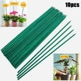 thumbnail image 1 of Sufanic 10Pcs Garden Wood Plant Stakes Green Bamboo Sticks, Sturdy Floral Plant Support Stakes Wooden,Wooden Sign Posting Garden Sticks,16inch, 1 of 9