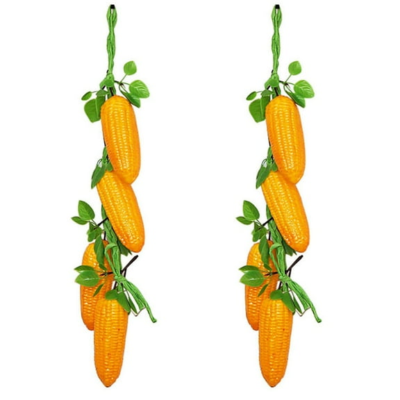 Sufanic 2 Strings Artificial Corn Stem Fake Plants For Photography Props Home Decor