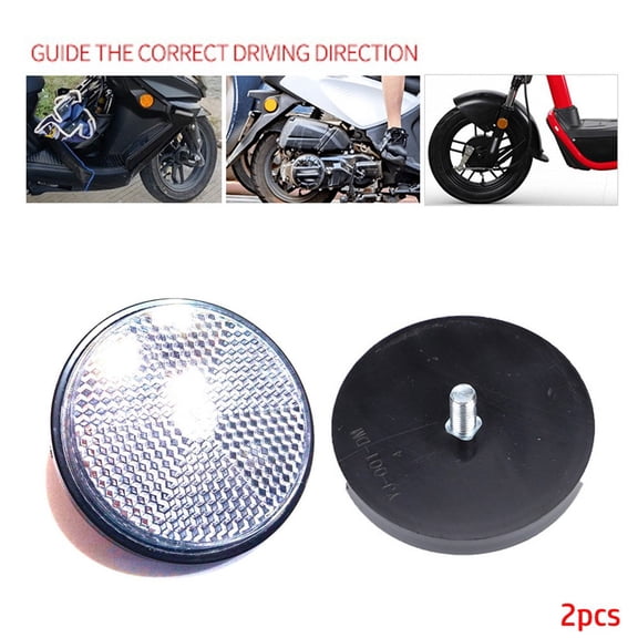 Sufanic 2Pcs Circular Reflector Car Trucks Motorcycle Night Reflector Refraction Light Part