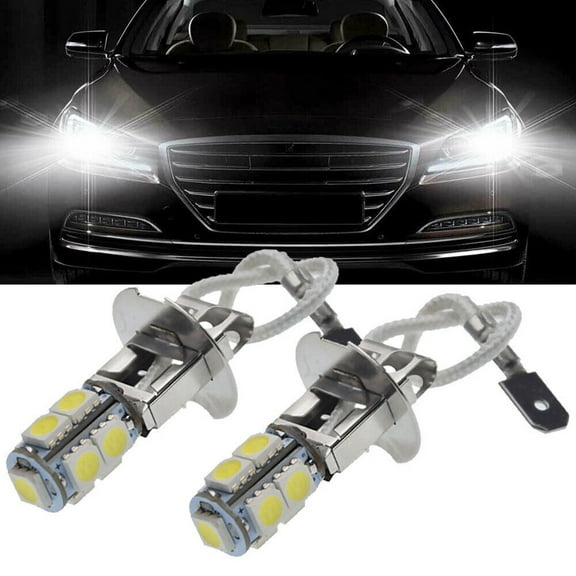 Sufanic 2Pcs H3 LED 6V Car Light Fog DRL Driving Lamp Flashlight Torches Replacement Bulbs
