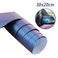 thumbnail image 1 of Sufanic 3D Carbon Fiber Vinyl Car Roll Warp Film Sticker Decal Chameleon DIY Waterproof,12x8inch, 1 of 8