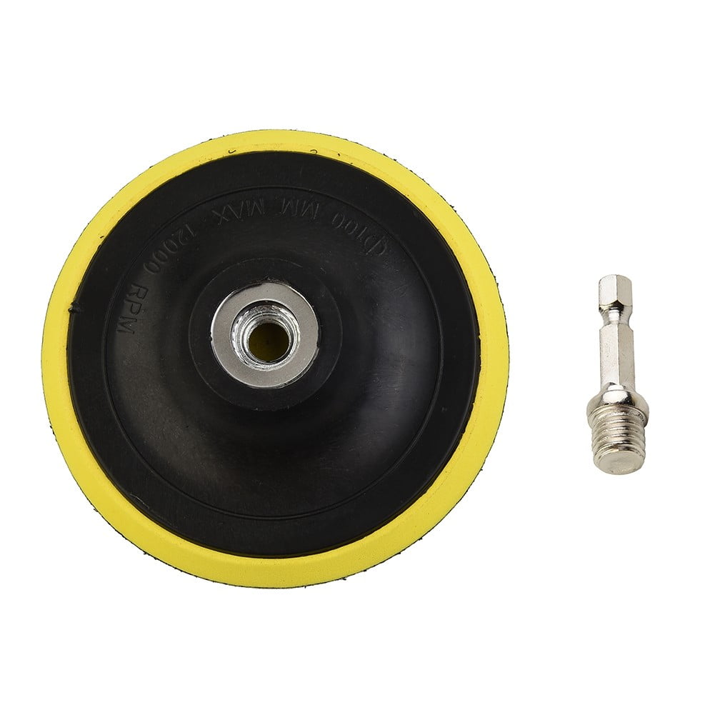 Sufanic 4 inch 100mm Hook and Loop Buffing Pad Rotary Backing Pad with ...