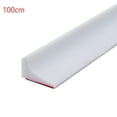 thumbnail image 1 of Sufanic 40inch Silicone Bathroom Shower Floor Threshold Water Dam Seal Strip,Shower Dam Water Stopper Blocker Strip,White, 1 of 5