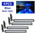 thumbnail image 1 of Sufanic 4Pcs LED Boat Interior Lights Marine Courtesy Light Strip Deck Transom Cockpit Navigation Lighting Waterproof for Fishing Pontoon Kayak Yacht Sailboat,Blue, 1 of 8