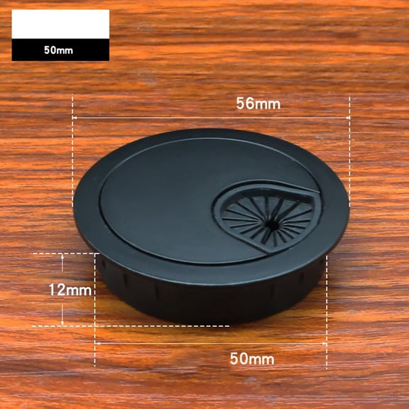 Sufanic 50mm Computer Metal Grommet Desk Table Cable Tidy Outlet Wire Cover