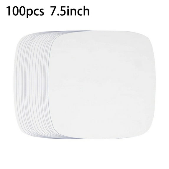 Sufanic Air Fryer Steamer Paper,100Pcs 7.5inch Air Fryer Liner Baking Paper Oven Steamer Non-Stick Square Paper,White