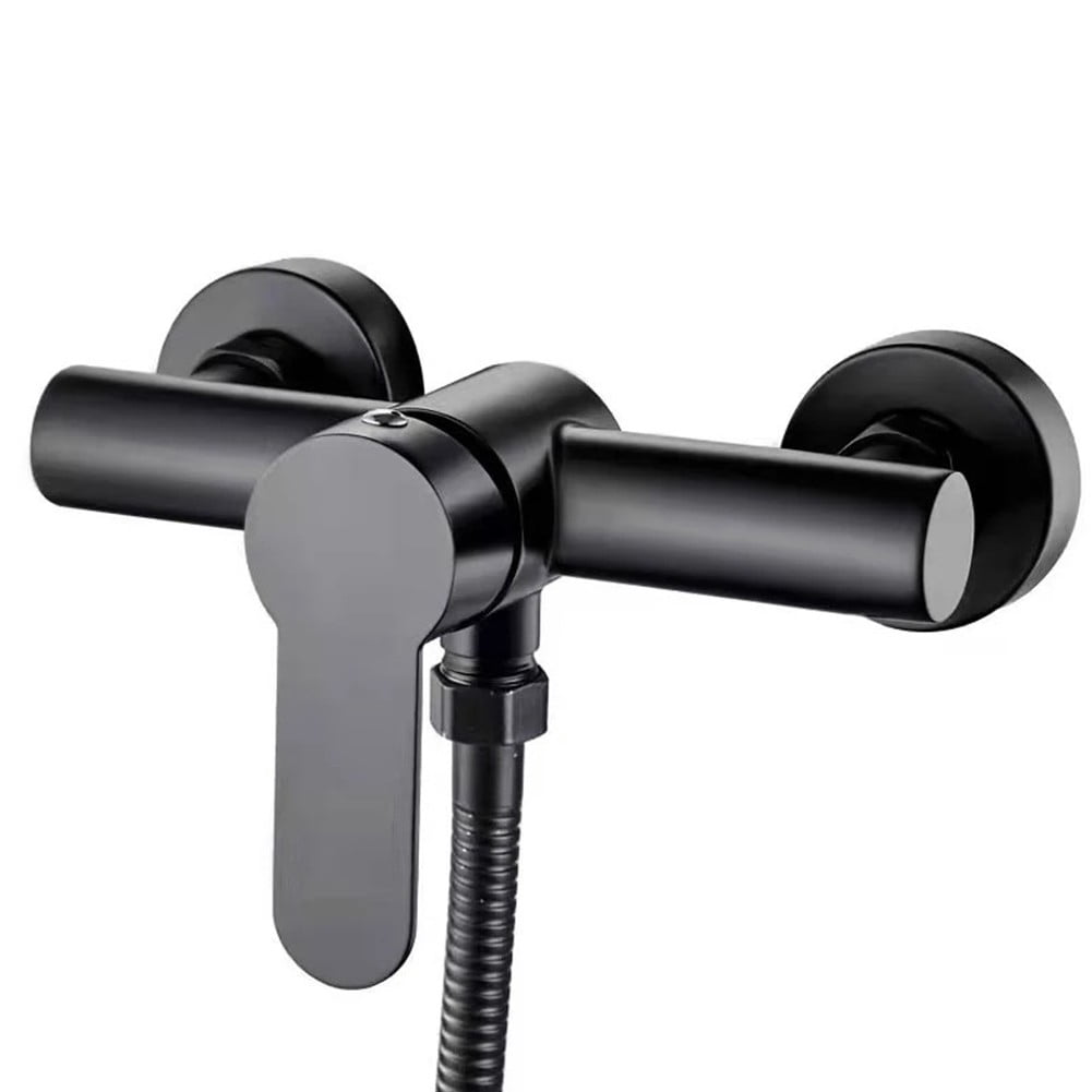 Sufanic Bathroom Shower Faucets Triple Bathtub Faucet Hot and Cold Water Mixer Valve,Black