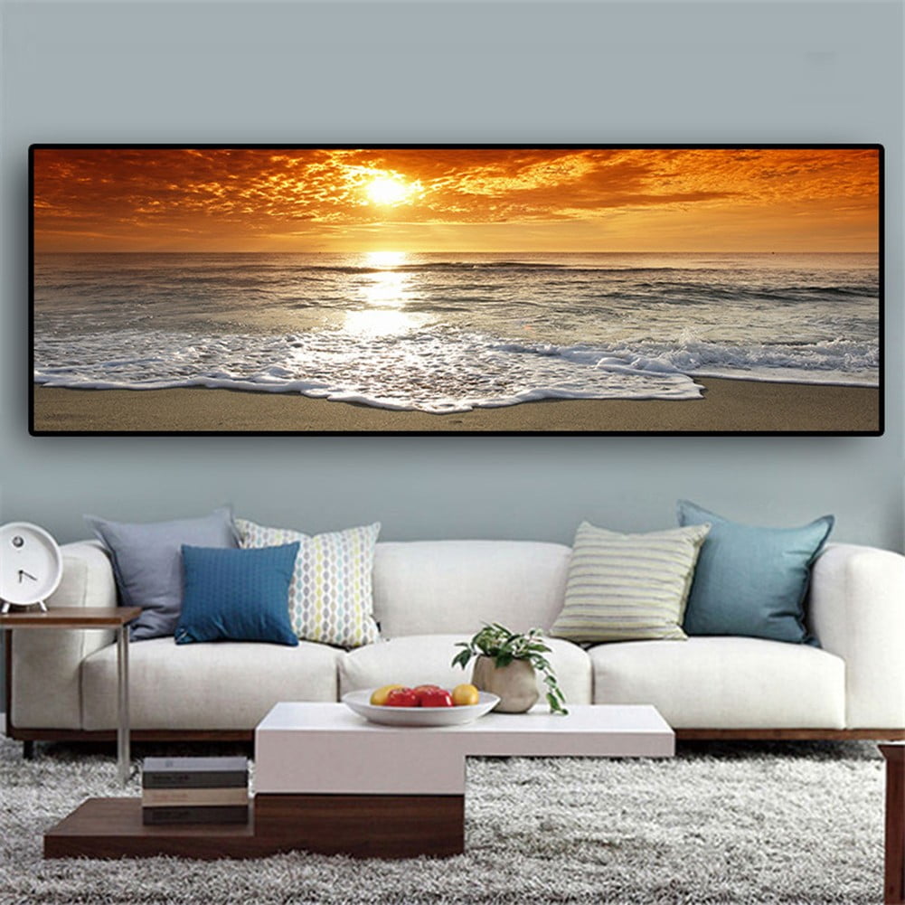 Sufanic Beach Landscape Posters Prints Canvas Painting Canvas Wall Art ...