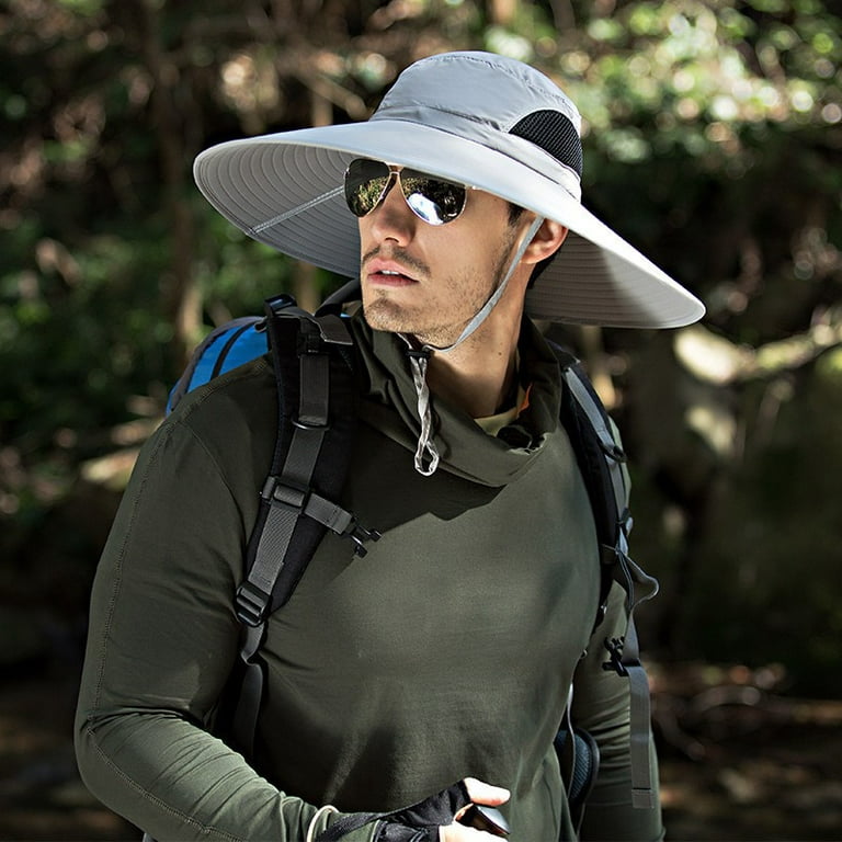 Sufanic Men Wide Brim Sun Hats UPF50+ Waterproof Breathable Bucket Hat for  Fishing, Hiking, Camping 