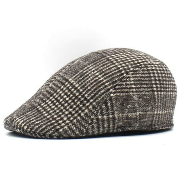 Sufanic Men's Autumn Winter Thick Warm Cap Beret Golf Taxi Driver Newsboy Hat Casual