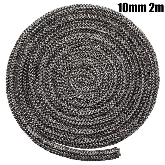 Sufanic Rope Seal,Black Stove/Fire Rope Wood Burning Stove 10mm 2m Length Log Burner Door Seal
