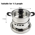 thumbnail image 1 of Sufanic Stainless Steel Indoors Camping Stove Spirit Cooker Liquid and Solid Alcohol, 1 of 8