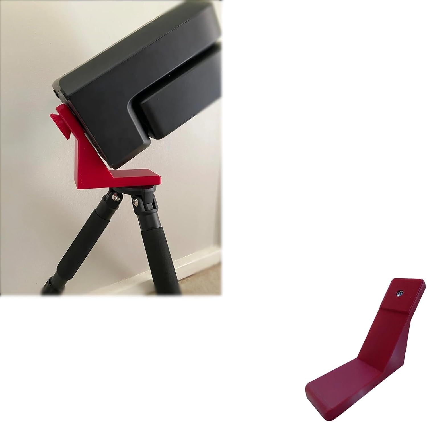 Sufeasdf Equatorial Mount Base for ZWO S50 Compatible with Seestar,for Astronomy/Stargazing, Portable Tripod Stand for Telescope for Astrophotography (Red)