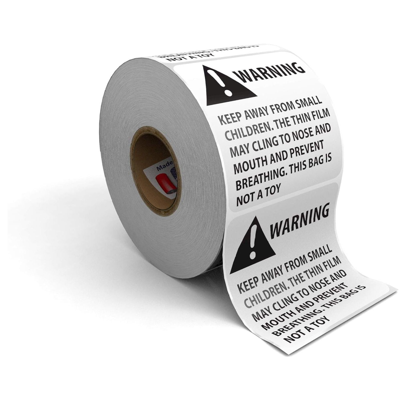 Suffocation Hazard Labels, 2x2, Black & White, 500 Count - Walmart.com