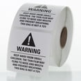 thumbnail image 1 of Suffocation Warning Labels 2" x 2", 1 of 1