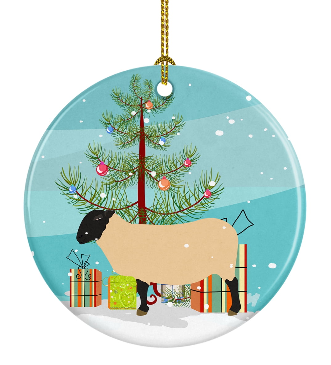  Donkey Kicking Solid Unfinished Craft Wood Holiday Christmas  Tree DIY Pre-Drilled Ornament