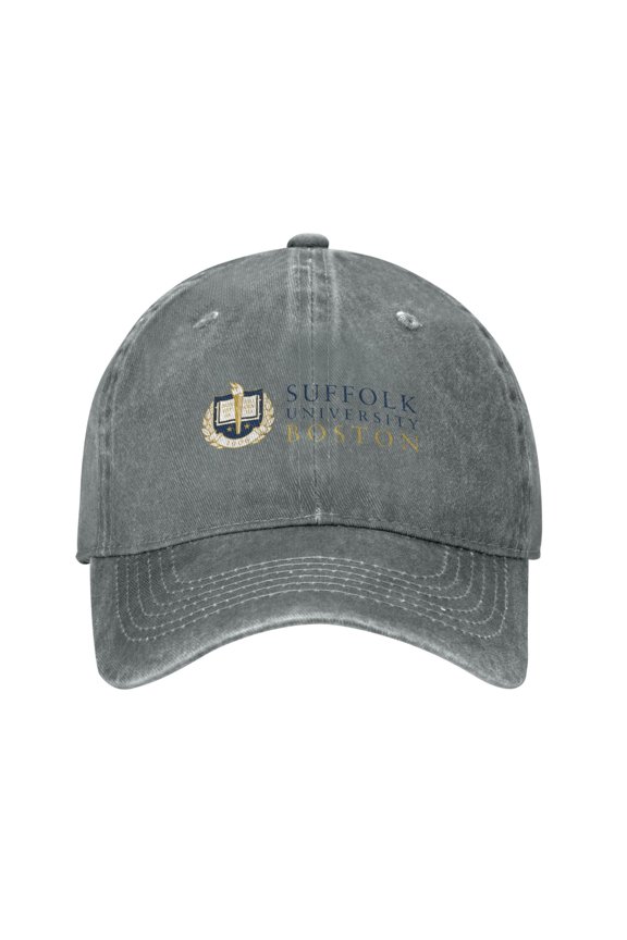 Suffolk University Hat Adult Adjustable Classic Washed Casquette Cap Hat Baseball Cap