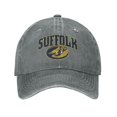 thumbnail image 1 of Suffolk University Hat Adult Adjustable Classic Washed Casquette Cap Hat Baseball Cap, 1 of 8