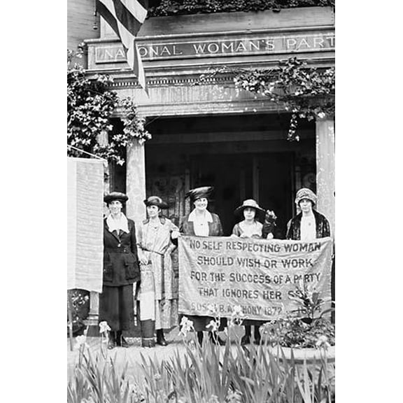 Suffragettes displeased over Women's Party Platform-Fine art canvas print (20" x 30")