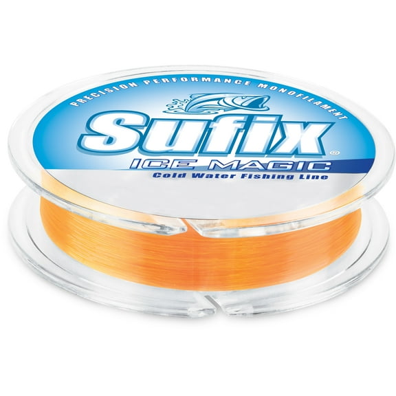 Sufix 100 Yard Ice Magic Monofilament Fishing Line - 6 lb. Test - Neon Orange