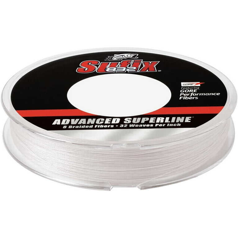 Sufix 300 Yard 832 Advanced Superline Braid Fishing Line 20 lb. Ghost