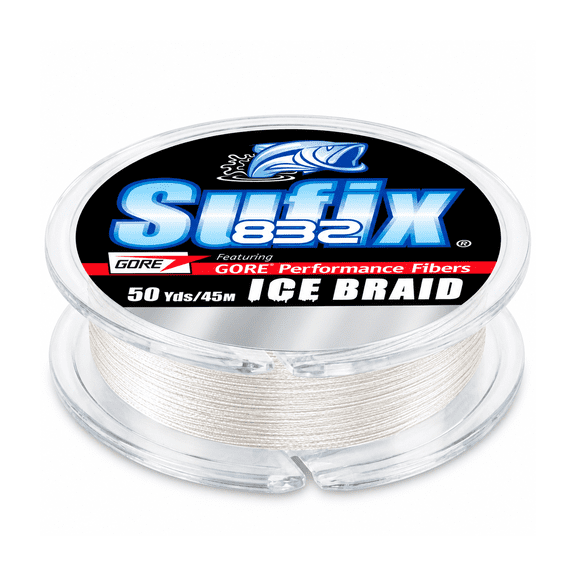 Sufix 832 Ice Braid 6 lb Ghost