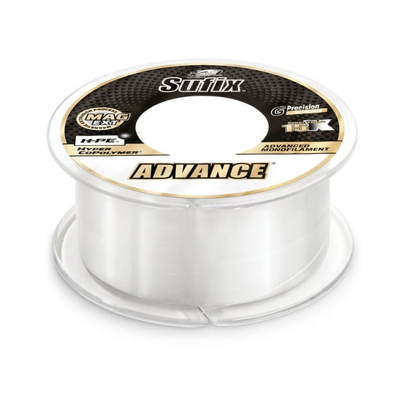 Sufix 604 Advance Monofilament Fishing Line, 1200 Yd Spool, 4 lb Clear